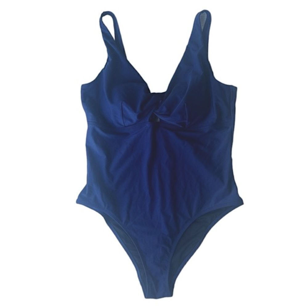 NWT Firpearl Navy Blue One Piece Swimsuit sz 16